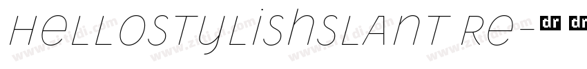 HellostylishSlant Re字体转换